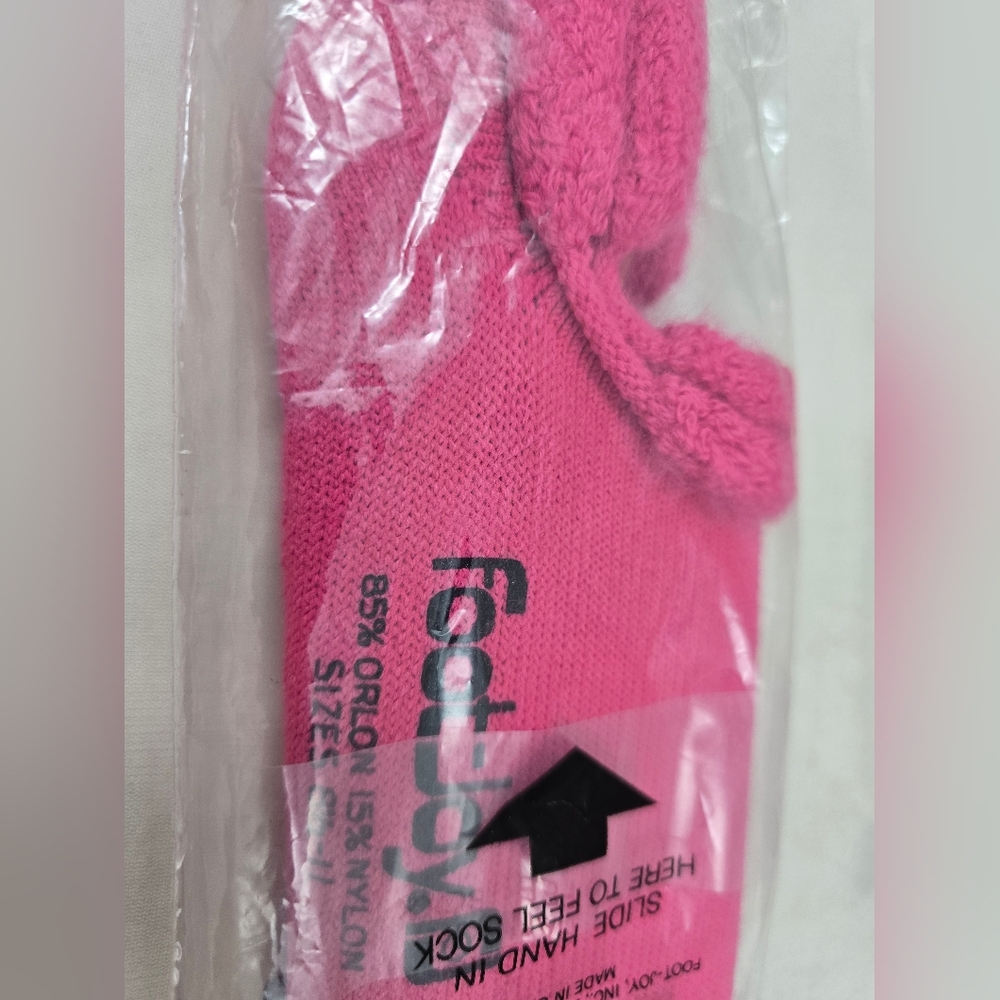 FootJoy Women's Pink Roll Top Sport Socks - Picture 7 of 8